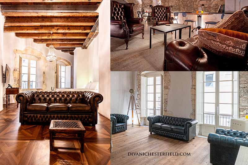 poltrone divani chesterfield arredo hotel sardegna